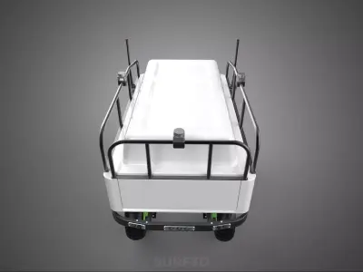 SMART COURIER ROVER ROBOT CART DELIVERY DRONE WAGON TROLLEY BOT 3D model