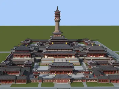 Ancient Chinese architecture 3D model order