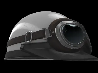 vintage bowl helmet 3D model