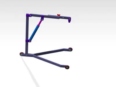 Workshop mini Crane Free 3D model