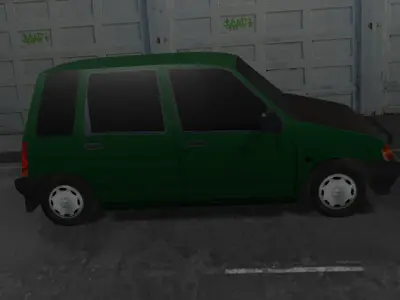 Daewoo Tico Lowpoly Free low-poly 3D model