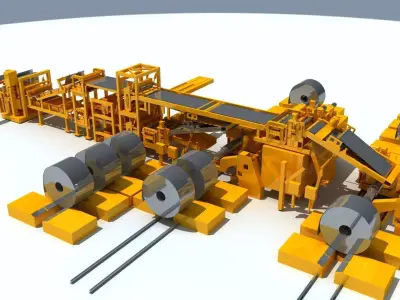 Steelmaking Equipment 3D model