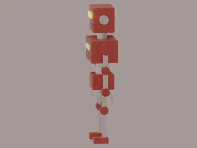 Simple Robot Low-poly 3D model purchase
