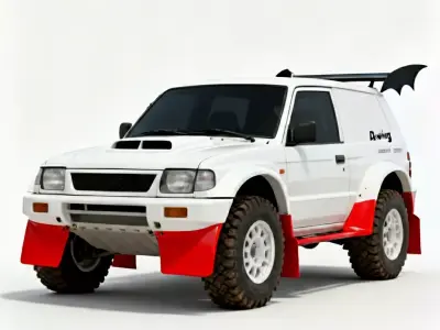 Bat-Wing Rally Racer 3D Model Low-poly 3D model