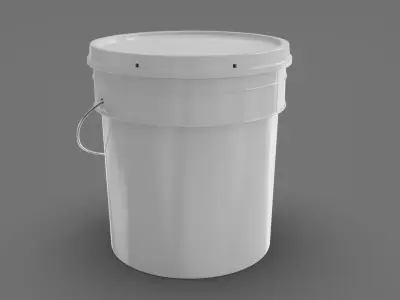 Plastic Paint Bucket 3D model