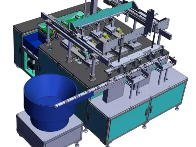 Automatic loading and unloading airtightness testing machine 3D model