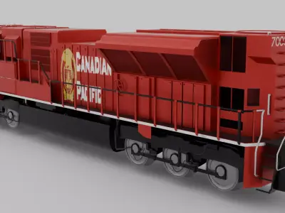 Canadian Pacific 7003 Locomotive 3D model