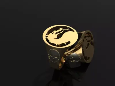 ring mortal kombat 3D print model