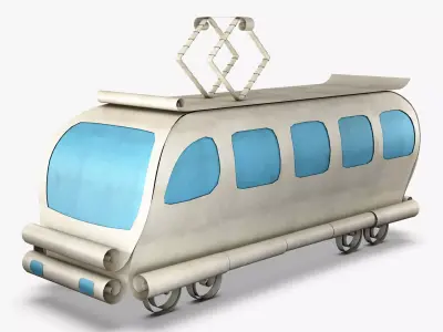 Tram Paper v 1 3D model