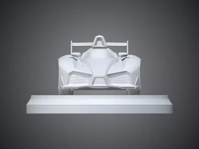 Modern Sports Car Sculpture Minimalist Desktop Decor PM-372 3D print model
