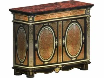 Boulle Cabinet Low-poly 3D model