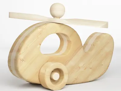 Hallie and Irie Wood Toys 3D model