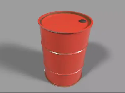 Barrel PBR Model Low-poly 3D model