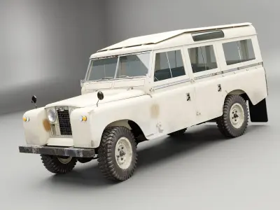 Land Rover Series II LWB Aged 3D model