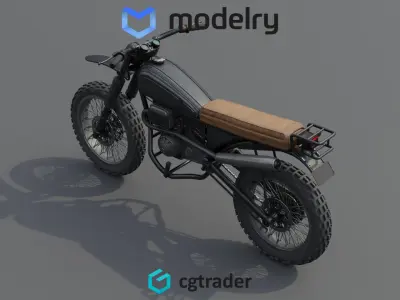 Adventure Motorcycle 3D model