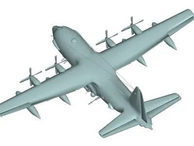 Lockheed AC-130 3D model purchase