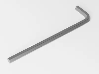 Allen Wrench or Allen Key Low-poly 3D model