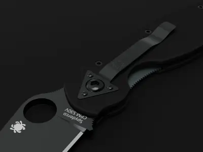 Spyderco paramilitary 3D model