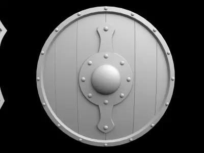 Shield Base Mesh Vol 3  Low-poly 3D model