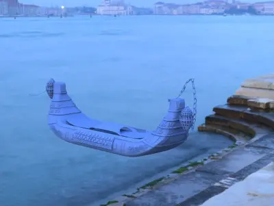 Gondola Egyptian style 3D model
