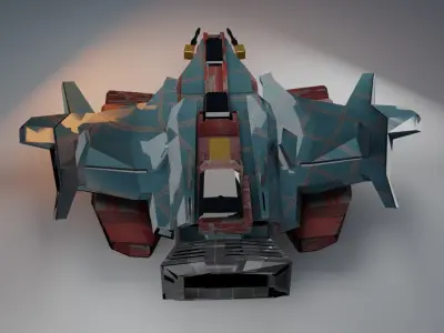 spaceship Free 3D model get