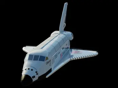 Space Shuttle  Low-poly 3D model