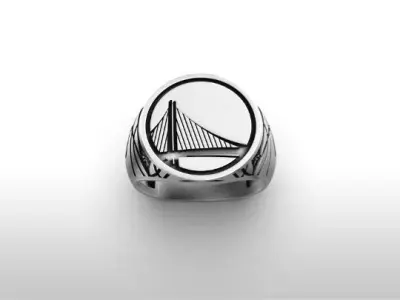 Golden State Warriors Ring NBA Championship 3D print model purchase