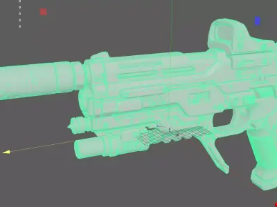 Pistol Weapon 3D model