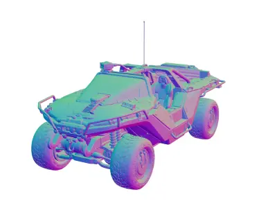 AMG Transport Dynamics M12S Warthog CST 3D model