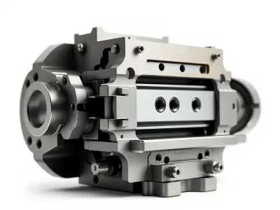 Industrial Mechanical Component Model Pack Low-poly 3D model