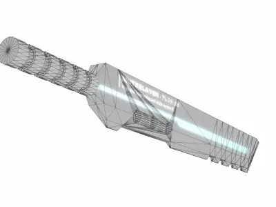Sci-Fi Katana Mute Slayer Low-poly 3D model