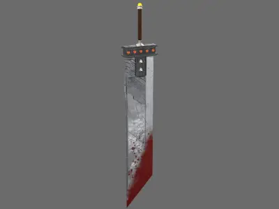 Buster Sword Low-poly 3D model purchase