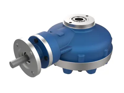 Gate Valve Gearbox - Continuous Rotation Bevel Type 3D model