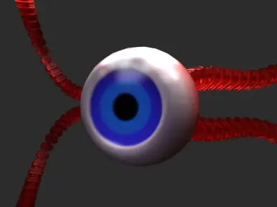 the evil eye Low-poly 3D model