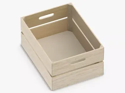Wooden Crate 01 3D model