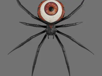 Spider Black Widow 3D model purchase