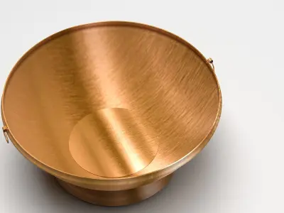 ghangal 3d model copper bowl 3D model