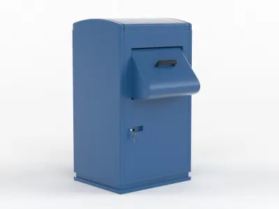 Clothes Recycling Bin Free 3D model