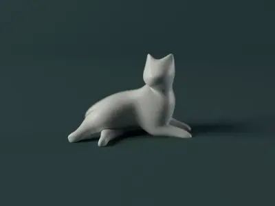Stylized Cat - n1 3D model