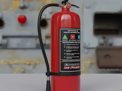 Fire extinguisher 3D model 17