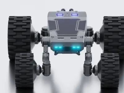 Sci-fi robot 3D model purchase