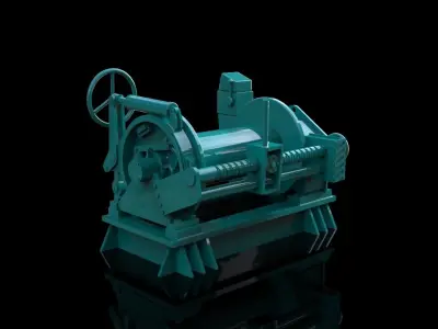 Winch for the rescue cruiser Hermann Marwede 3D print model