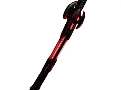 Futuristic Energy Glow Sword Weapon 3D model