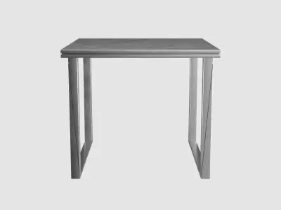 Metal Table Square 3D model