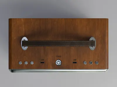 Retro portable radio 3D model