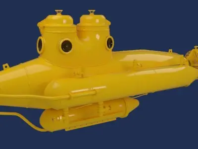 Submarine 3D model 7