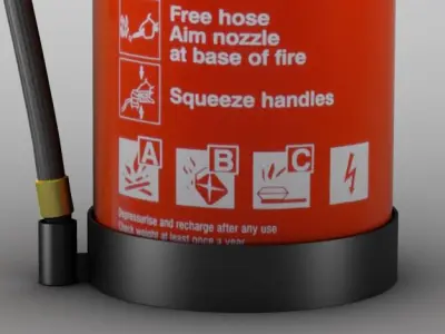 Fire extinguisher 3D model 22