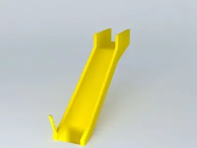 747-400 overwing emergency slide Free 3D model