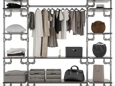 Wardrobe loft 2 3D model