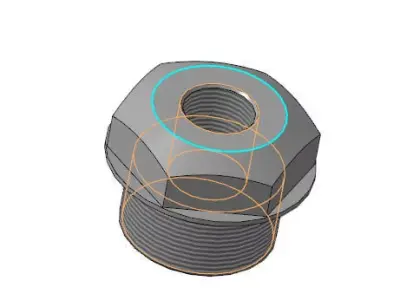Threaded Plug 3D Model  Mechanical Part STL STEP 3D model